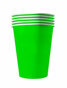 20 zelených amerických recyklovatelných kartonových kelímků 53 cl
