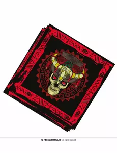 20 papírových ubrousků Voodoo 33 x 33 cm