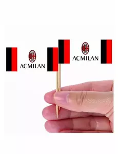 24 zápichů AC Milan 6,5 x 5 cm