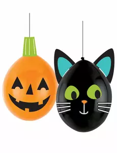 2 DIY latexové balónky Halloween Friends 30 cm