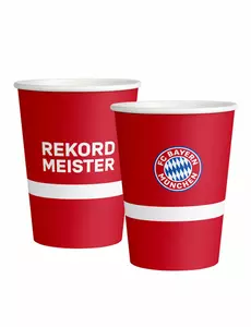 8 papírových kelímků FC Bayern Mnichov 250 ml