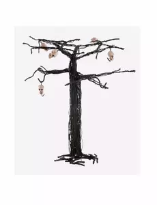 Halloweenský strom s lebkami 28 cm