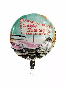 Fóliový balónek Happy Birthday Rock’n’Roll 45 cm
