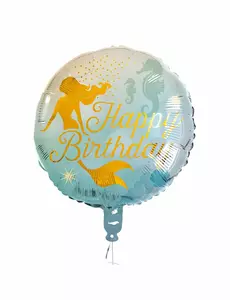 Fóliový balónek Mermaid Happy Birthday 45 cm