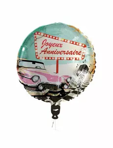 Fóliový balónek Happy Birthday Rock’n’Roll 45 cm
