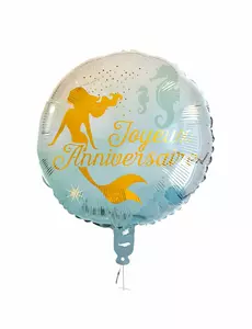 Fóliový balónek Happy Birthday Mermaid 45 cm