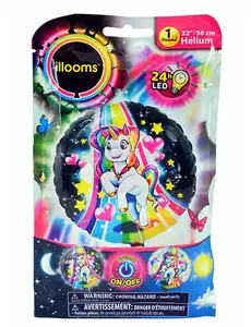 Illooms® LED fóliový balónek jednorožec 50 cm