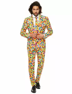 Kostým Mr. Confetteroni pro muže Opposuits, Velikost: Small (EU 44-46)