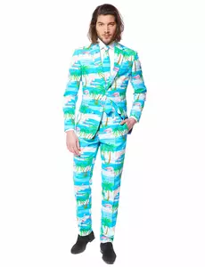 Kostým Mr. Flamingo pro muže Opposuits, Velikost: Small/Medium (EU 48)