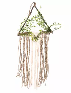 Světelná dekorace rostlina a juta 80 x 37 cm