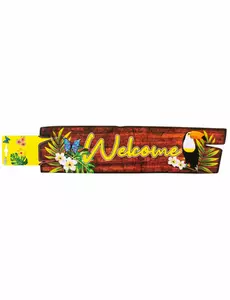 Nástěnná dekorace „Welcome toucan“ 60 x 13 cm