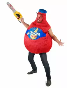 Kostým lahve Orangina (červený)