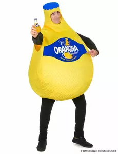 Kostým lahve Orangina pro dospělé