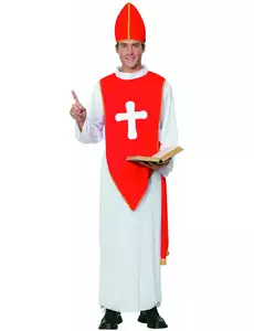 Červeno-bílý kardinálský kostým pro muže