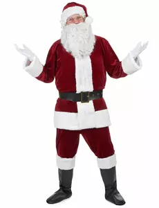 Super Deluxe kostým Santa Clause pro dospělé, Velikost: Large