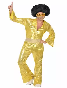 Zlatý disco kostým pro muže, Velikost: Medium/Large