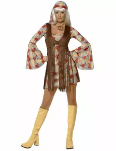 Hippie kostým 70. let pro ženy, Velikost: Small