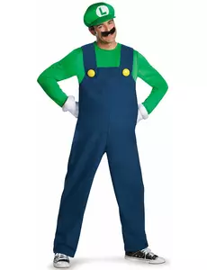 Luxusní kostým Luigi pro dospělé, Velikost: Medium