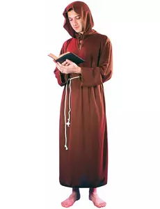 Světle hnědý mnišský kostým pro muže, Velikost: Medium/Large