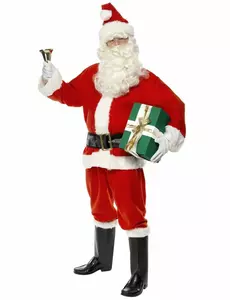 Luxusní kostým Santa Clause pro muže, Velikost: Medium