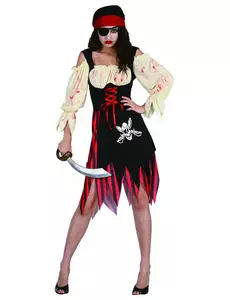 Kostým zombie pirátky pro ženy Halloween