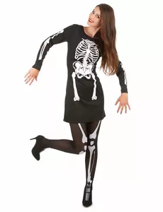 Dámský kostým kostlivce Halloween, Velikost: Small/Medium
