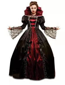 Luxusní barokní upíří kostým pro ženy Halloween, Velikost: Small