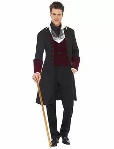 Upírský kostým pro muže Halloween, Velikost: Large