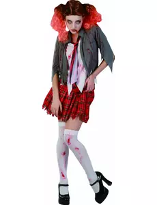 Zombie kostým školačky pro ženy Halloween