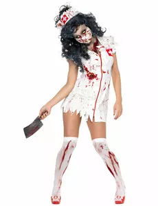 Kostým zombie zdravotní sestry pro ženy Halloween, Velikost: Small