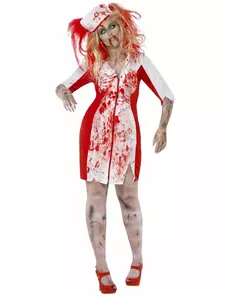 Plus size kostým zombie zdravotní sestry pro ženy Halloween, Velikost: XX-Large