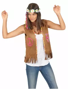 Hippie vesta pro ženy 55 cm
