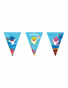 FSC® vlaječková girlanda Baby Shark 2,3 m
