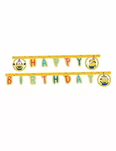 Papírová girlanda „Happy Birthday Minions“ 2 m