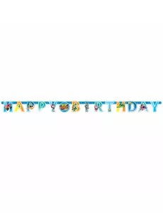 Girlanda z papírových písmen Happy Birthday Top Wing 218 x 12 cm