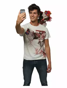 Děsivé klaunské selfie tričko pro dospělé
