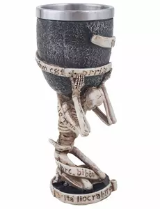 Sklenice nesená kostrou 18 cm