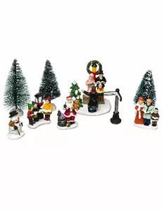 Vánoční vesnička, santoni, sbor Santa Clause