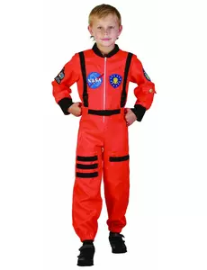 Oranžový astronautský kostým pro chlapce, Velikost: 4-6 let (110-120 cm)