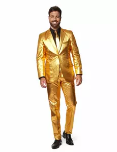 Mr. Groovy Gold pánský kostým Opposuits, Velikost: Small (EU 44-46)