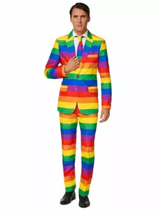 Kostým Mr. Rainbow pro muže Suitmeister, Velikost: Small (EU 44-46)