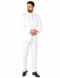Mr. Solid bílý pánský oblek Suitmeister, Velikost: Small (EU 44-46)