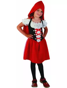 Klasický kostým Červené Karkulky pro dívky, Velikost: 4-6 let (110-120 cm)