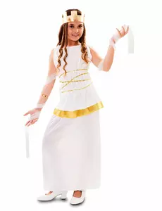 Kostým bohyně Athény pro dívky, Velikost: 10-12 let (130-140 cm)