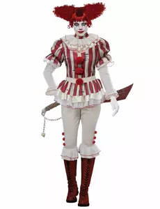 Psychopatický klaun kostým pro ženy, Velikost: XL(44/46)