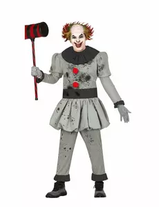 Psychopatický klaunský kostým pro muže, Velikost: M(48-50)