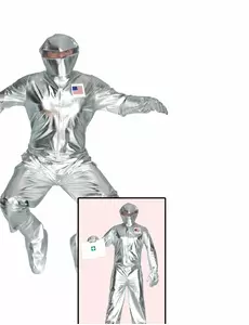 Stříbrný kostým astronauta pro dospělé