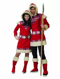 Kostým Nanook Inuit pro muže, Velikost: Medium/Large