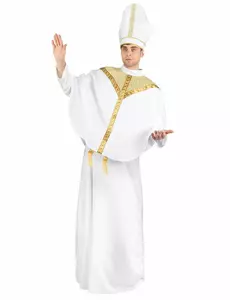 Bílý biskupský kostým pro muže