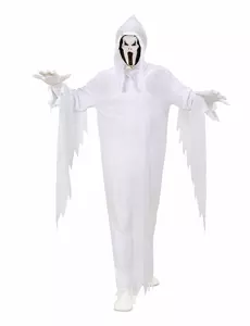 Strašidelný kostým ducha pro děti Halloween, Velikost: 5-7 let (128 cm)